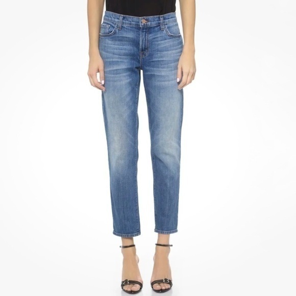 J Brand 9057 Cropped Ellis Straight Jeans Rival - Picture 4 of 11